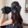 Grab Clip Chiffon Bowknot Hair Clip Polka Dot Flower Hairpin Sweet Bow Ribbon Hair Claw  Girls