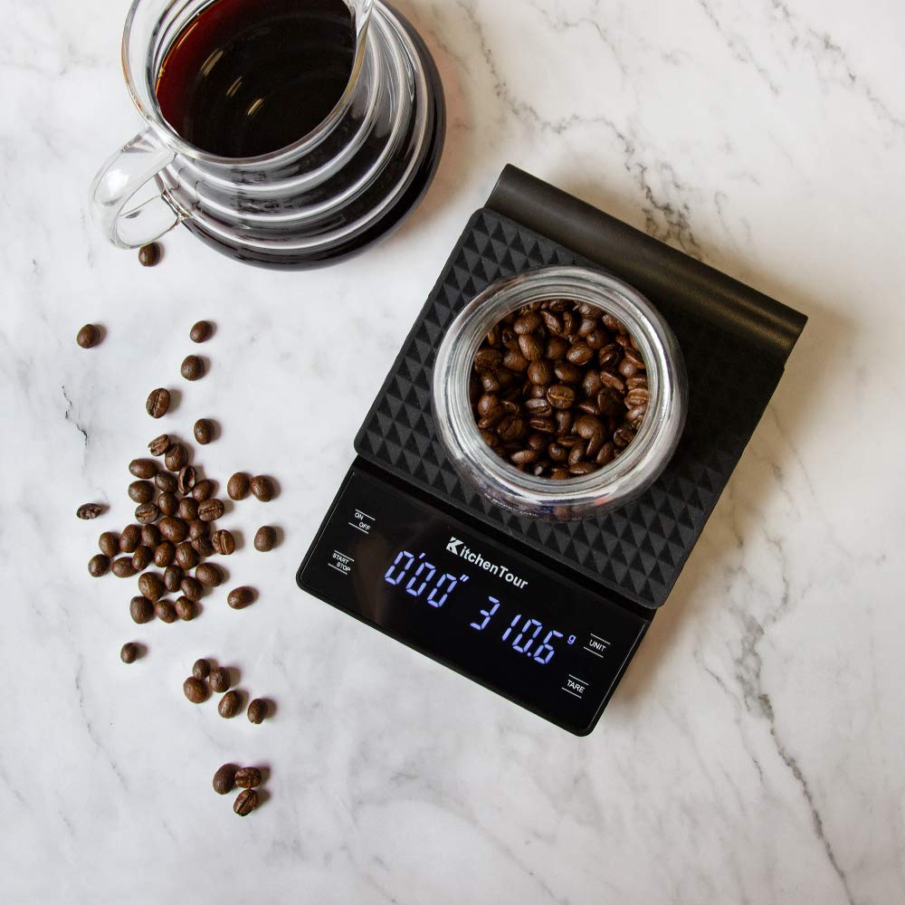 Kitchen Tools Coffee Scale With Timer Digital Multifunction Weighing Scale 3Kg0.1G Pour Over Drip Espresso Scale Lcd Display