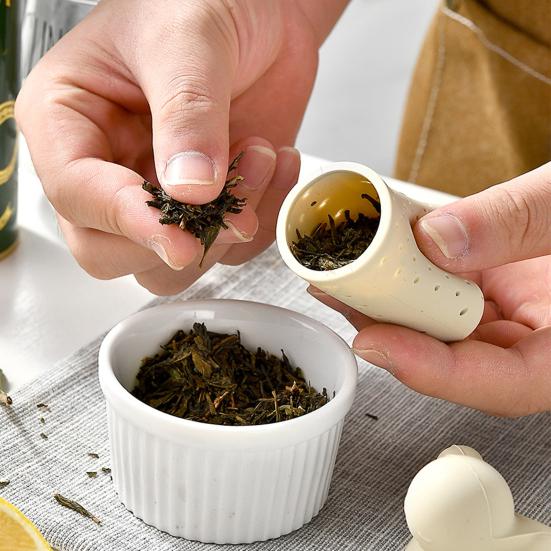 Силиконовый чайный фильтр Подвесной чайный заварник Многоразовый чайный инфузор Уникальный инструмент для заваривания чая для дома, ресторана, улицы, путешествий