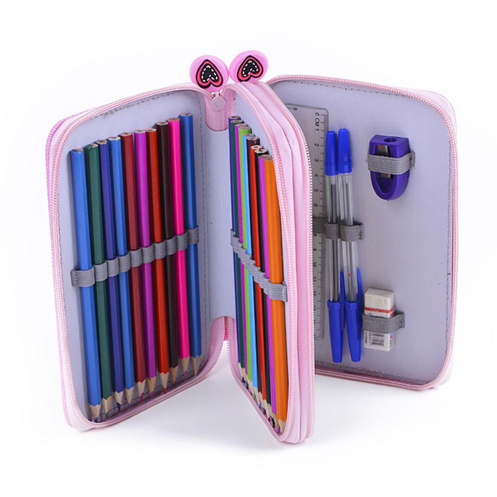 Polyester Pencil Pouch 32-Holes Pen Bag High Quality Pencil Box