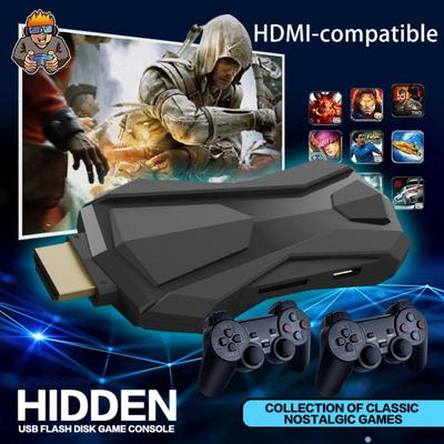 Игровая консоль D10, чувствительная, без задержки, Plug Play, 2,4G, беспроводная игровая консоль, джойстик в стиле ретро, ​​игровая приставка для двух игроков для дома