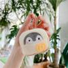 Tourist Hat Penguin Plush Key Ring Cartoon School Bag Keychain Cute Key Pendant  Men Women