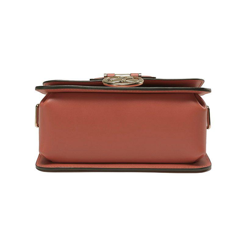 LONGCHAMP Box Trot Calfskin Small Square Bag, Shoulder Bag, Crossbody Bag Small Women's Orange 10174HAU017
