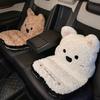 Yousheng Подушка на сиденье автомобиля Кошка и собака Плюшевая подушка для сидения 2-в-1 Поддержка сиденья и спины с нескользящим дном Толстая теплая зимняя набивка для офиса