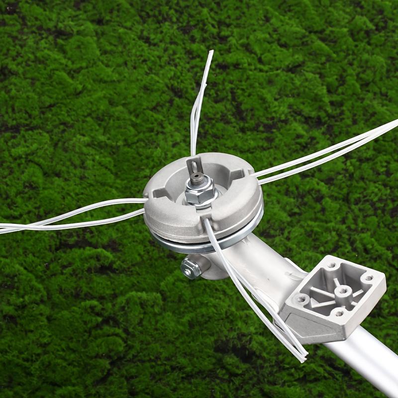 1 штука универсальная алюминиевая режущая головка для газонокосилки, оснащенная 8 штуками стального троса