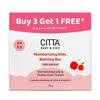 CITTA Увлажняющее детское мыло для чувствительной кожи | Детское мыло | Сбалансированный pH | Обогащено оливковым маслом и витамином Е | 75 г | Упаковка из 4 штук