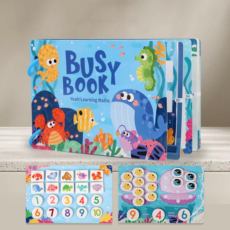 Baby First Enlightenment Book Montessori Quite Book Early Learning Sticker Busy Book Matching Games Educational Toys for Kids