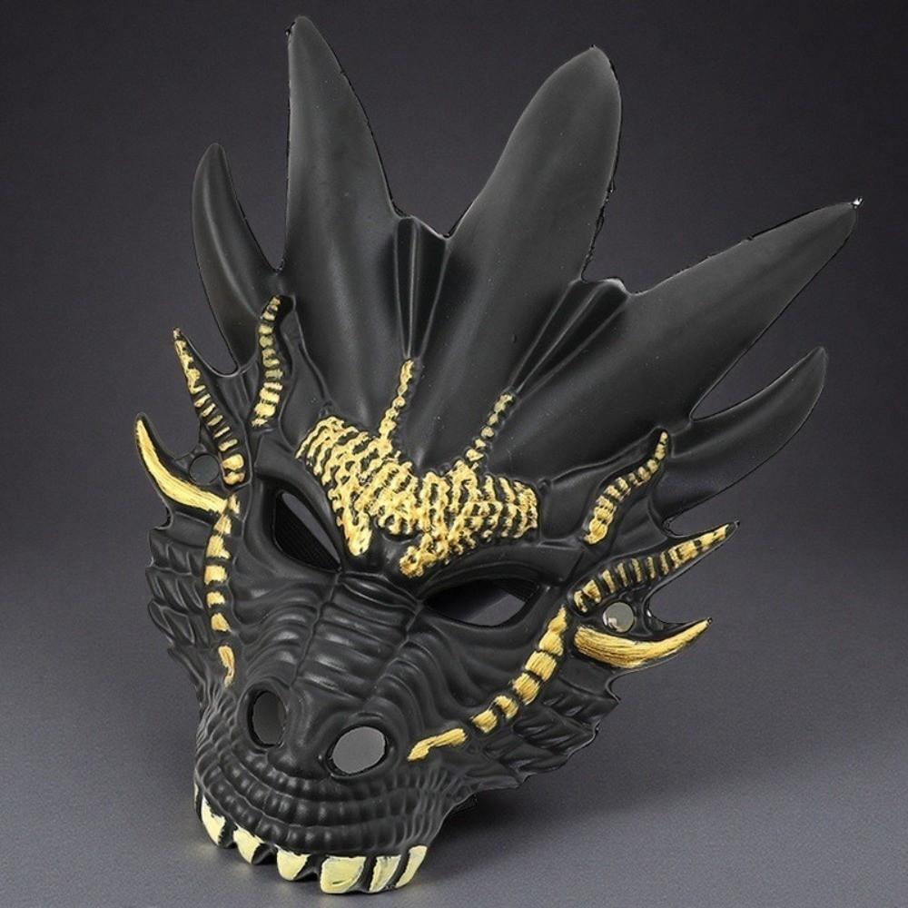 Animal Dragon Head Mask Plastic Masquerade Mask Creative Halloween Mask  Nightclub