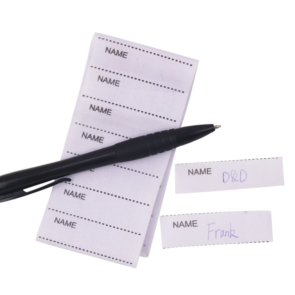Детский Персонализированный Тканый Школьный Набор Моющихся Маркеров Этикетки для Одежды Тканевые Бирки Именная Этикетка Приклеивающаяся Утюгом