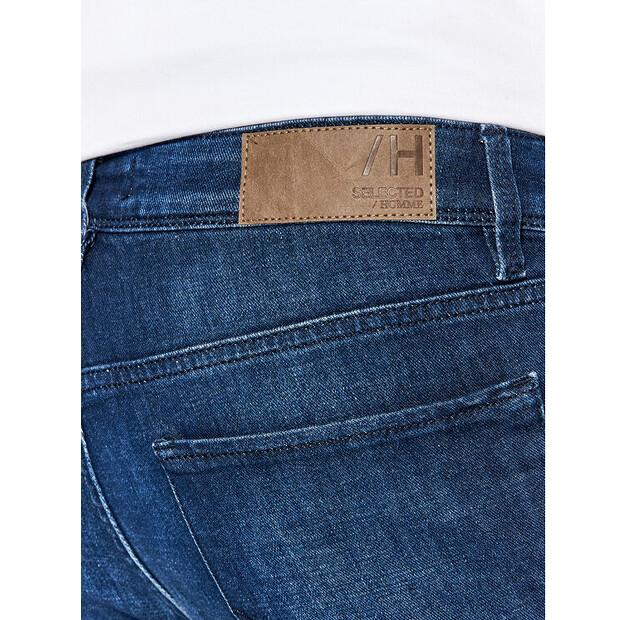 Джинсы Selected Homme Leon 16083063 синий Slim Fit