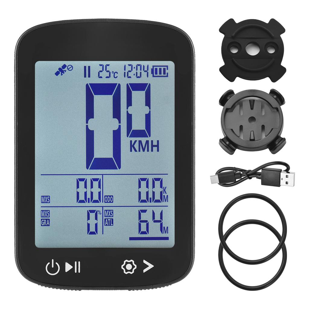 GPS Bike Computer Wireless Bike Speedometer High Clear Display 5 Star Positioning GPS BeiDou