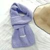 Wool Knitted Scarf Women's High-end Sense Thickened Warm Average Size Neck Protection Scarf Versatile Flat Machine Process OO Custom