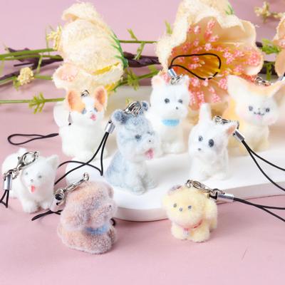 3D брелок из смолы в виде мультяшной собаки - Корги, Тедди, Золотистый ретривер