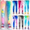 Kids Pants Colorful Fluorescent Color Printing Leggings For Girls Trousers Baby Girls Soft Elastic Skinny Pants