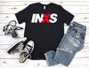 26 INXS Футболка с коротким рукавом Белый Черный Мужская Футболка A101 Унисекс Футболка