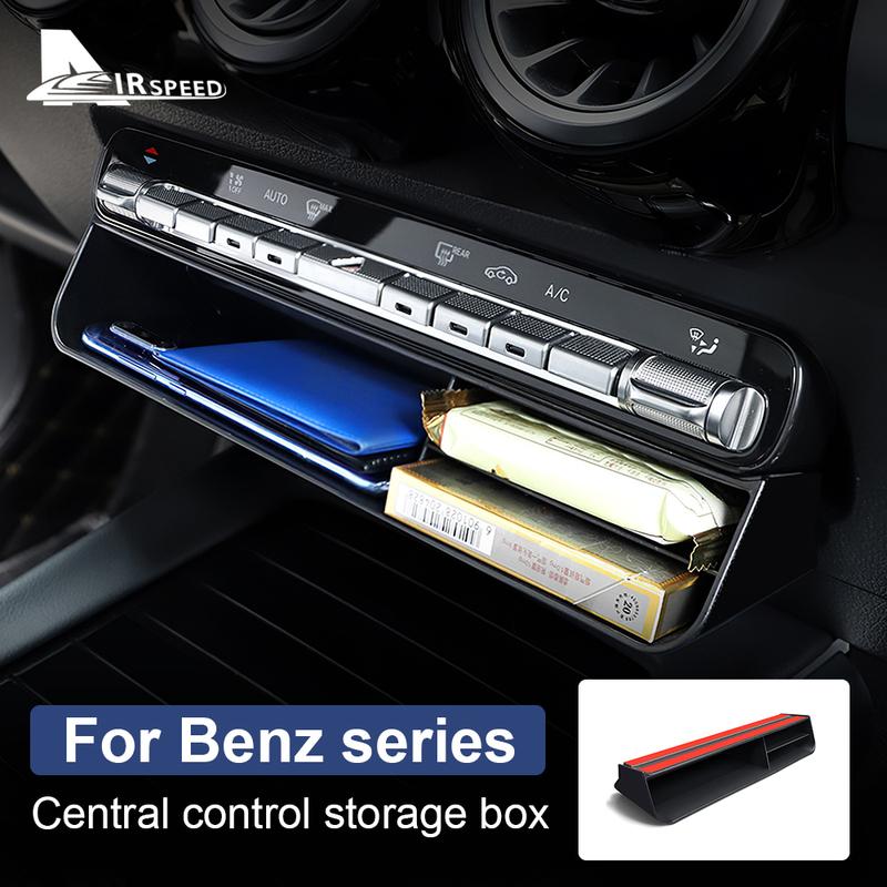Car Central Control Storage Box Trim For Mercedes Benz A B CLA GLB GLA GLE Class W177 W247 C118 X247 H247 W167 EQA EQB -2024