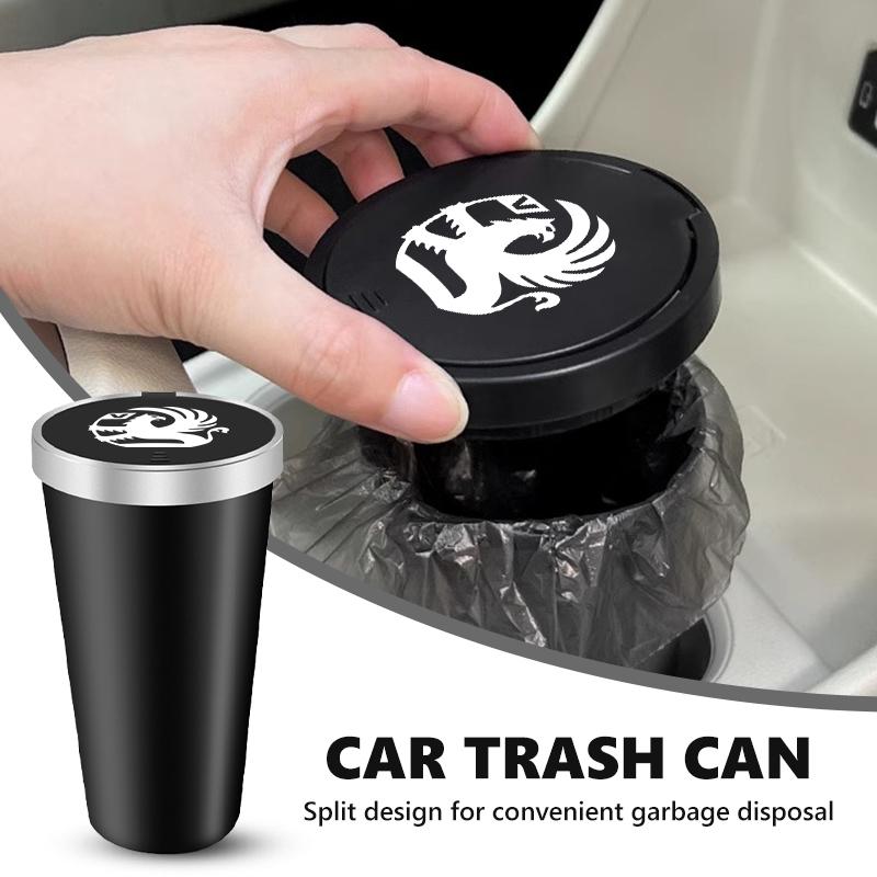 For Vauxhall Car Trash Can Mini Waterproof Storage Cup Holder Garbage Bin Lid Accessories Corsa Astra Mokka Grandland Crossland MM26