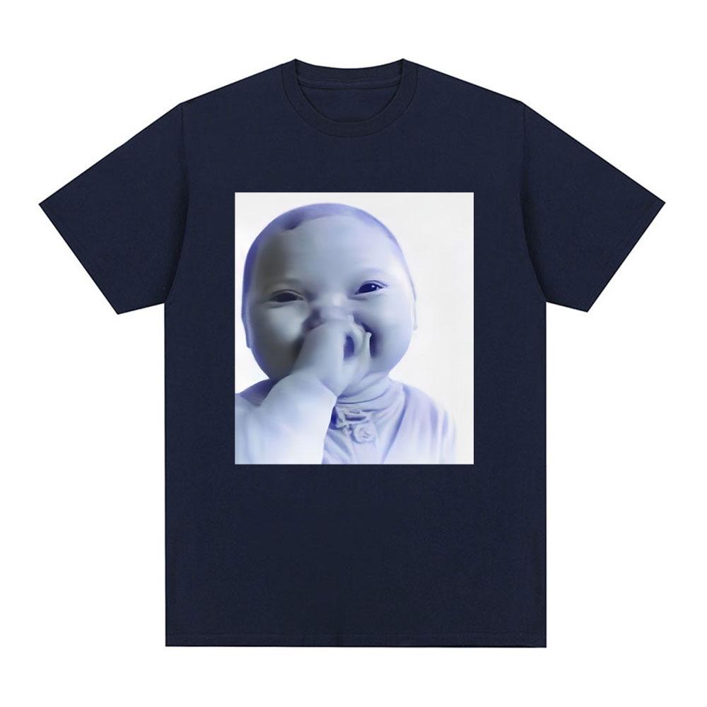 Мем Ai Baby Tuff Baby Футболка Brainrot Baby Смеющийся Ai Kid Смешная футболка Gen Alpha Юмор Хлопковые футболки с коротким рукавом