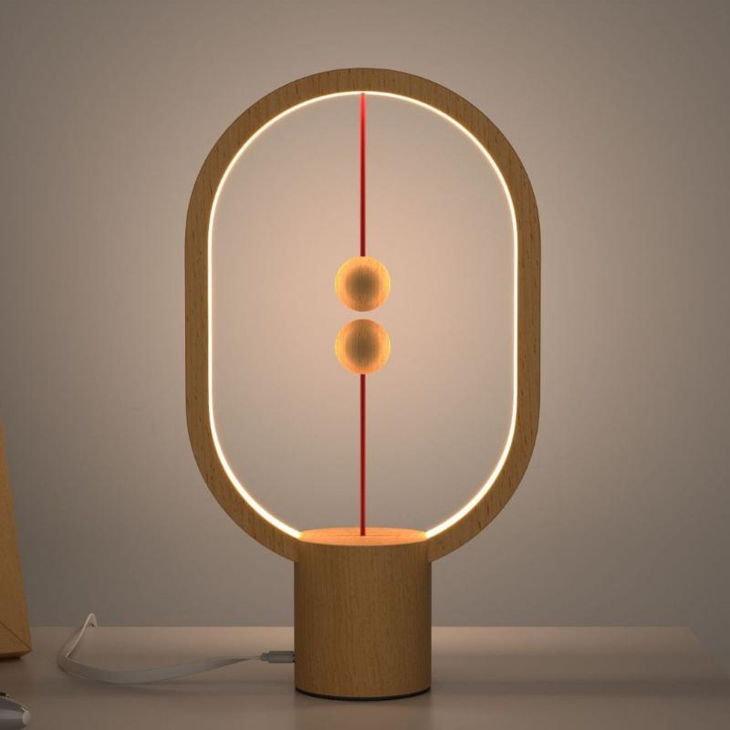 1 шт. Взрыв Красная точка Награда Магнитная балансировочная лампа Henglamp Прикроватная лампа Дизайн окружающего света Креативный подарок