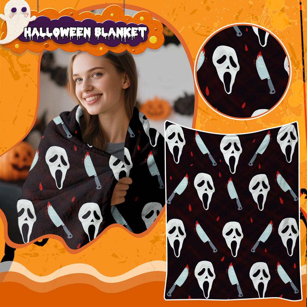 Готическое одеяло, Подарок для дам и девушек, Жуткий принт паутины и паука, Ужасы, Подарок на Хэллоуин, День рождения, Рождество, для вечеринки, Домашний декор, Накидка на диван