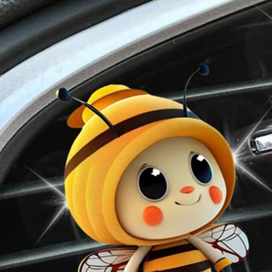 Little Bee Car Vent Clip Air Freshener Cute Auto Interior Perfume Holder