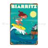 Biarritz Poster Metal Plaque Poster Pub Retro Custom Decoration Customize Tin Sign Poster