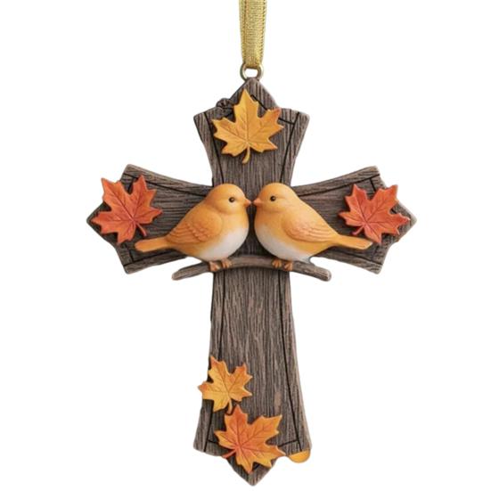 Bird Christmas Ornament Christian Symbol Hanging Decoration Bird And Faith Token Ornament for Xmas Tree Entryway Living Room Holiday Decor
