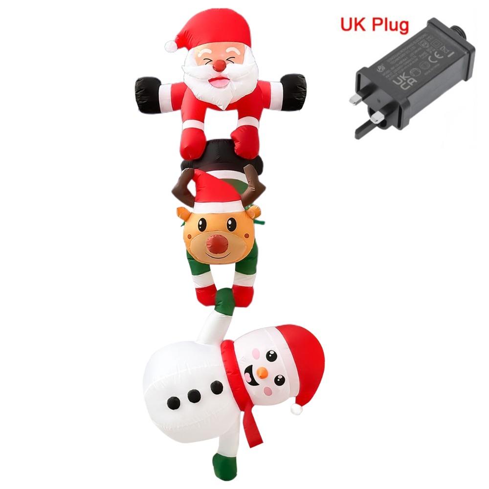 LED Light Christmas Inflatable Dolls Oxford Inflatable Model Toys Rooftop Decor