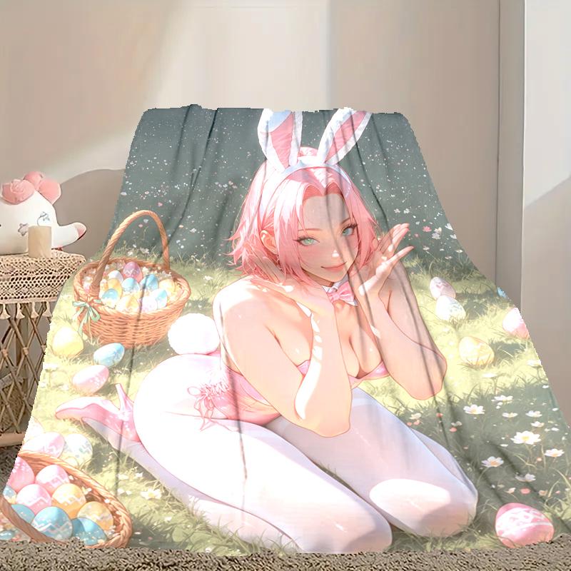 1pc naruto Blanket, Home Printed Throw Blanket - Soft Blanket Gift for Family, Washable Sofa Bed Blanket