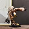 Art Animal Sculpture Resin Miniatures Figurine American Style Eagle Statue  Christmas