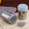 Stainless Steel Spice Sifter with Lid Fine Mesh Rotating Cover Seasoning Jar for Pepper Coffee Powder BBQ