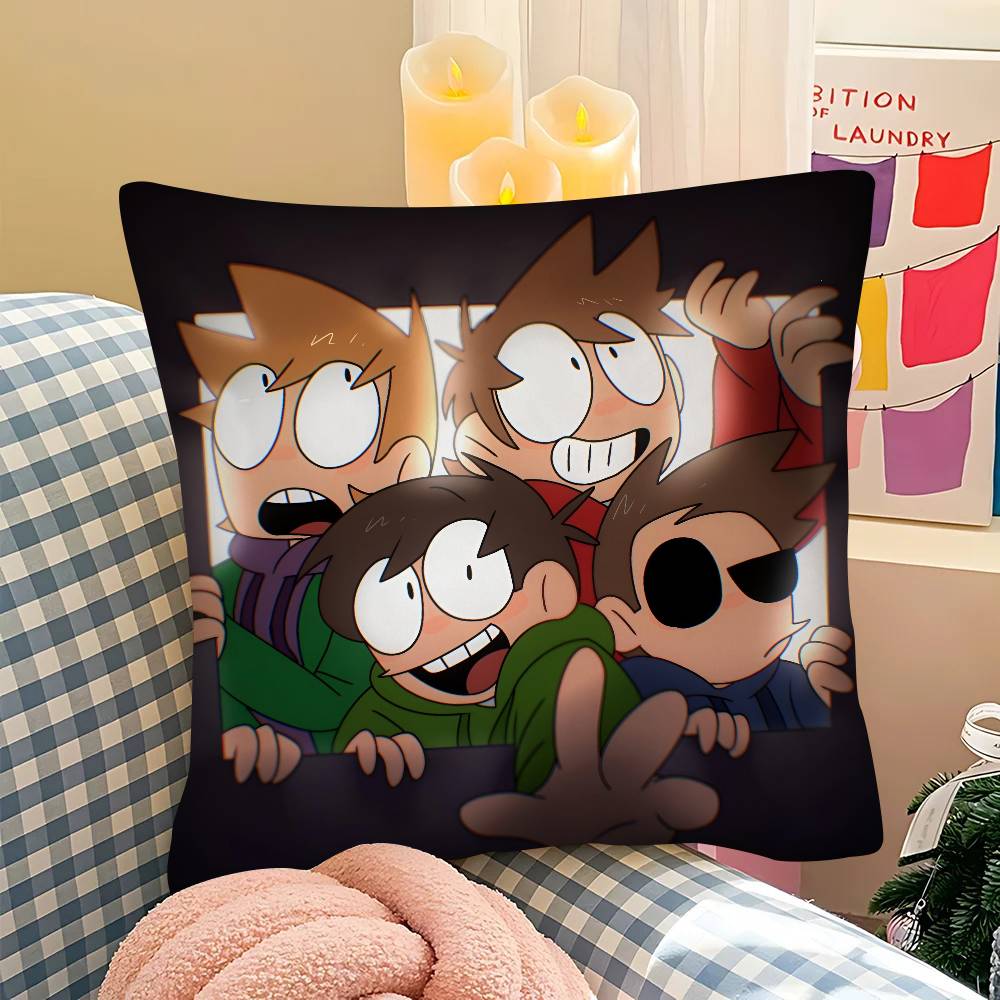 ПК Мультяшная Милая EEddsworlds Наволочка Модная Квадратная Наволочка Спальня Диван Комната Инстаграм Декор Отдых