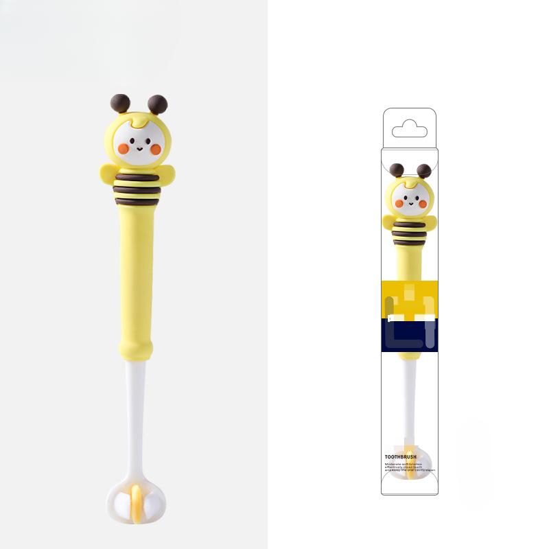 Cartoon Three Sided Creative Toothbrush Baby Infants 3-10 Years Oral Cleaning Small Head Soft Bristled Toothbrushes for Kids