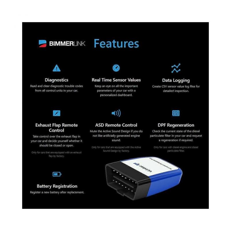 Vgate vLinker BM для BMW Bimmercode Bimmerlink Bluetooth 3.0 elm327 Автомобильный Диагностический Инструмент Авто Сканер ELM 327 OBD Сканер