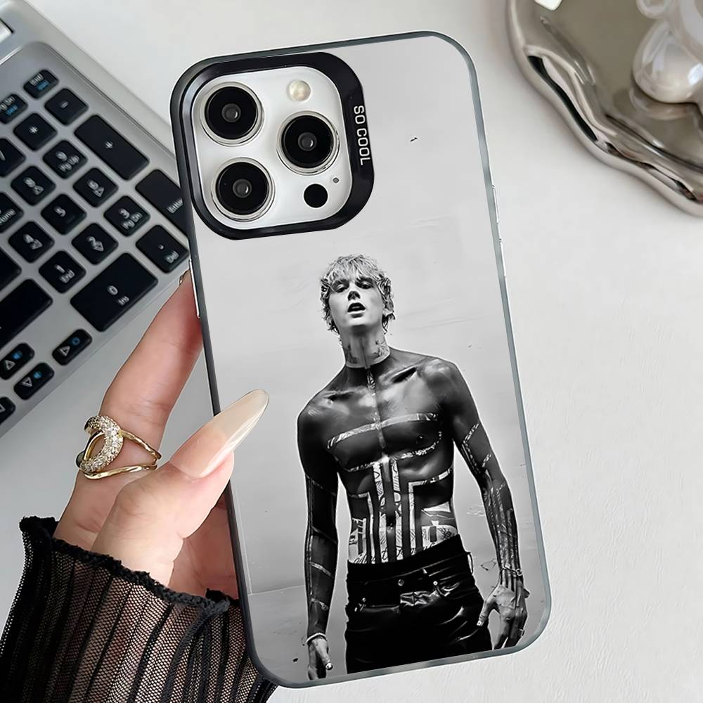 MGK LOST A-AMERICANA Phone Case For iPhone 17,16,15,14,13,12,11,Pro,XS,Max,Plus,Mini,SE4,E Black Matte Shockproof Cover