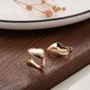 Fashion 18k Rose Gold Plated Latest Stylish Copper Zircon Earrings for Women and Girls