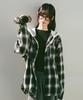 ACOVER Tartan Sweat Hoodie Check Shirt 3 Colors