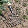 Yousheng Steel Weeding Rake Detachable Gardening Hand Weeder Heavy-Duty Weeding Rake for Soil Loosening Raking Vegetable Field