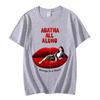 Agatha All Along T-Shirt Cotton Graphic Tees Revenge Is A Witch New Design Tshirts Oversized Red Lips Graphic Printing Clothing
