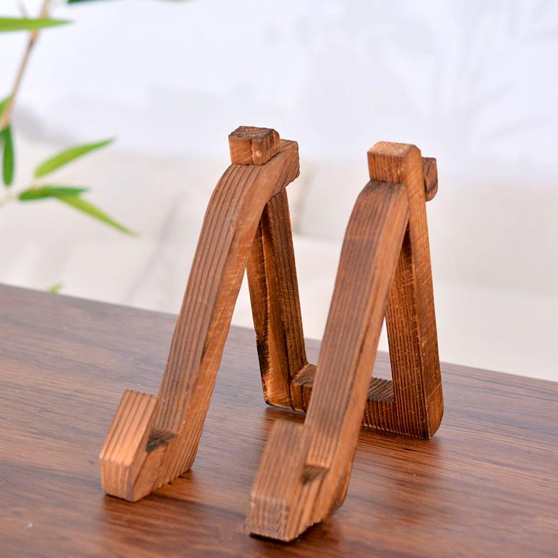 Деревянная подставка для тарелок в деревенском стиле, винтажная настольная подставка для кулинарных книг, подставка для мольбертов, настольная подставка для фоторамки, деревянная стойка для демонстрации