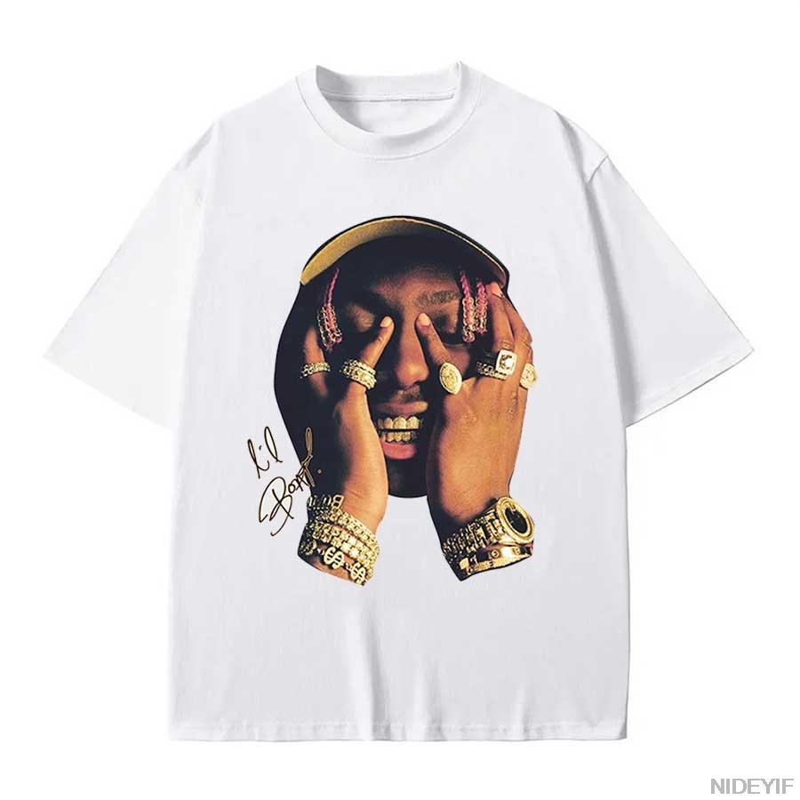 Fashion Heavyweight Hot Selling Lil Yachty Pattern Tshirt Retro Sportswear Hoodie 90s Y2k Pattern Unisex Tshirt K35
