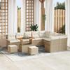 VidaXL 12-piece Garden Sofa Set Beige Polyrattan, Modern Lounge for Garden and Terrace, Durable Furniture 3362176