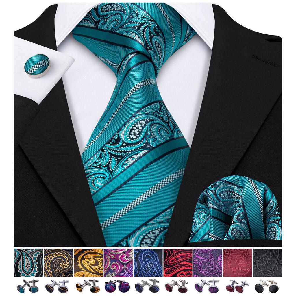 Мужские крутые галстуки 10 стилей коралловый розовый красный галстук карманные квадратные запонки набор свадебные свидания вечерние