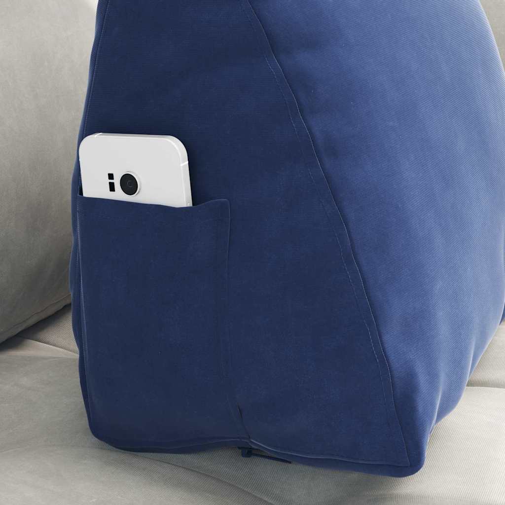 Back Cushion Police Blue 45 x 20 x 35 cm Cord Fabric
