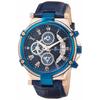 Salvatore Marra Men's Chronograph Watch with Roman Numerals, SM18102-PGBL, Officially Imported