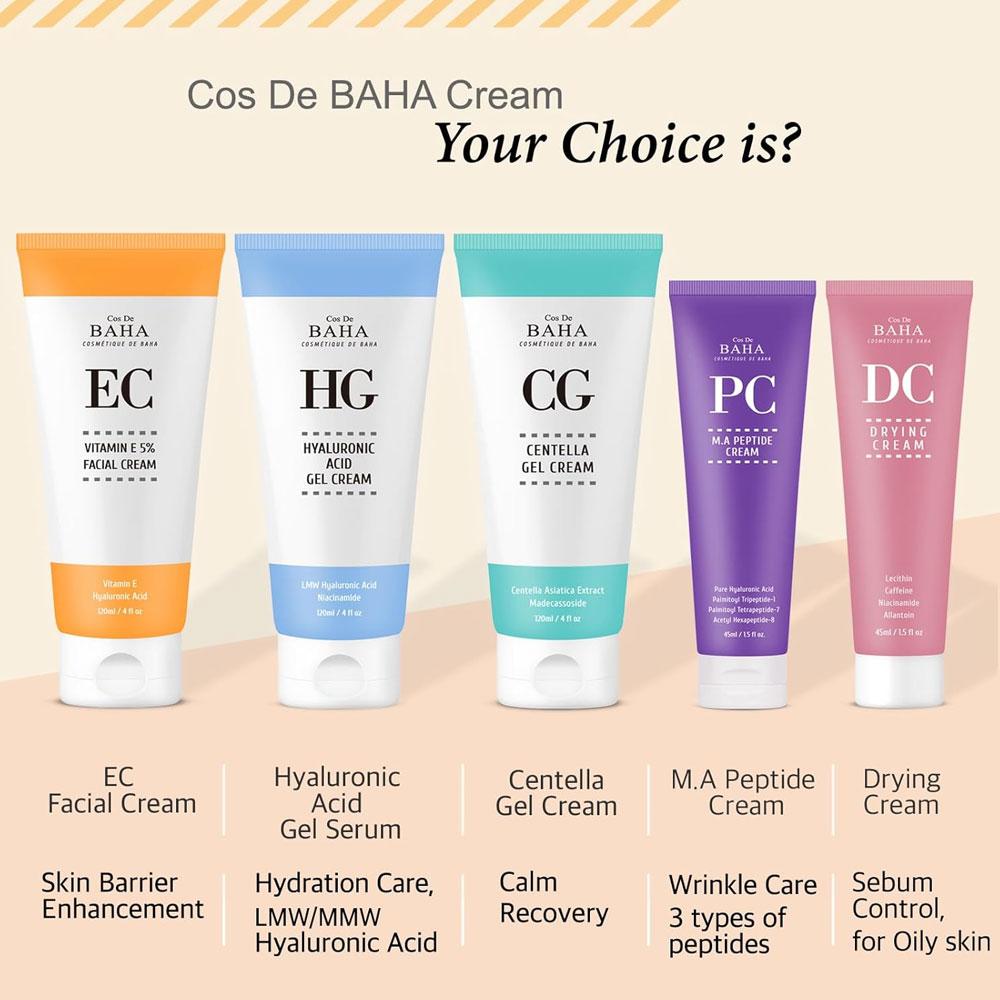 Cos De BAHA EC Крем для лица с витамином Е 5% 120мл