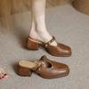 Обувь Мюли Женские тапочки и сандалии Женские повседневные шлепанцы Корейский стиль Водонепроницаемая обувь Новинки Распродажа по акции Лето