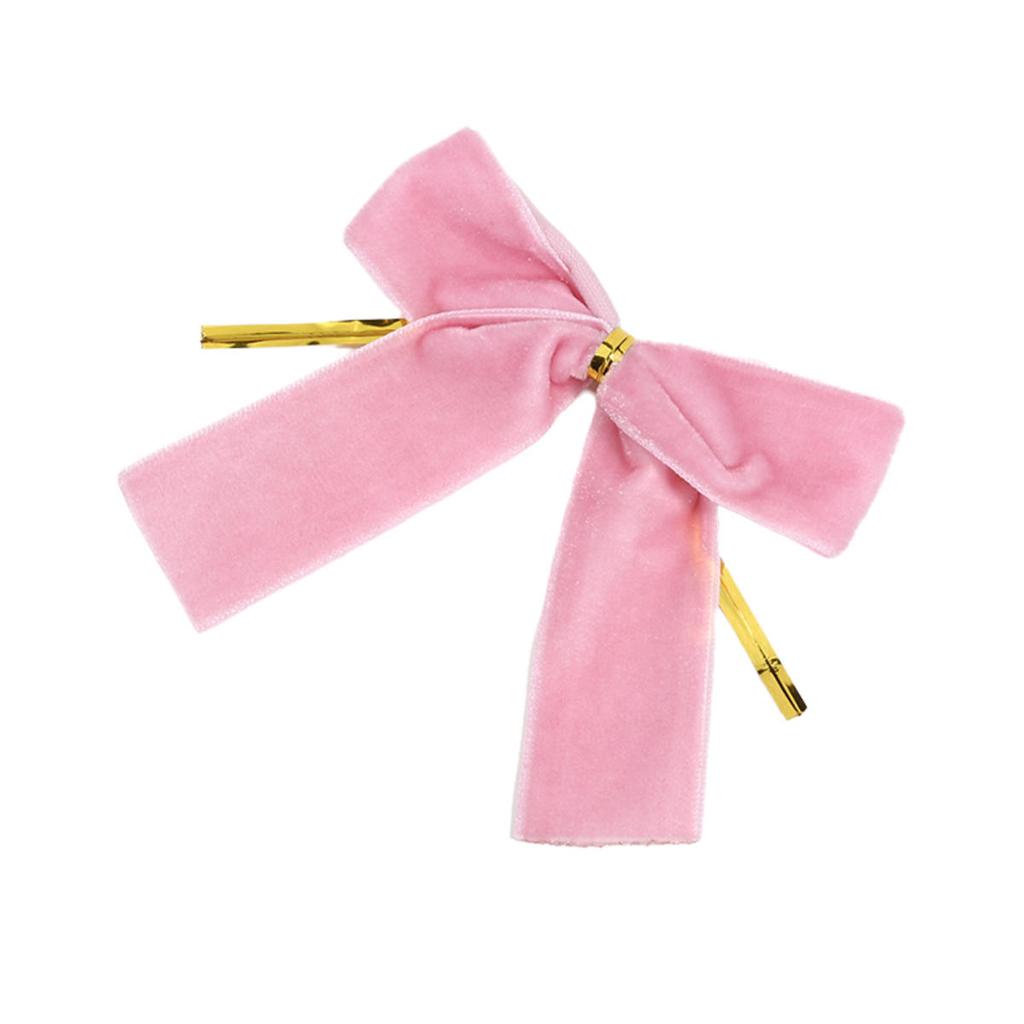 12pcs Small Velvet Bow Christmas Tree Decoration Soft Bowknot Hanging Enhances Holiday Atmosphere for DIY Use for Christmas Party Family Wedding