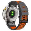 Для Garmin Fenix 7X/7X Pro/6X ремешок для часов Quickfit 26 мм, трехрядные отверстия, двухцветный силиконовый ремешок
