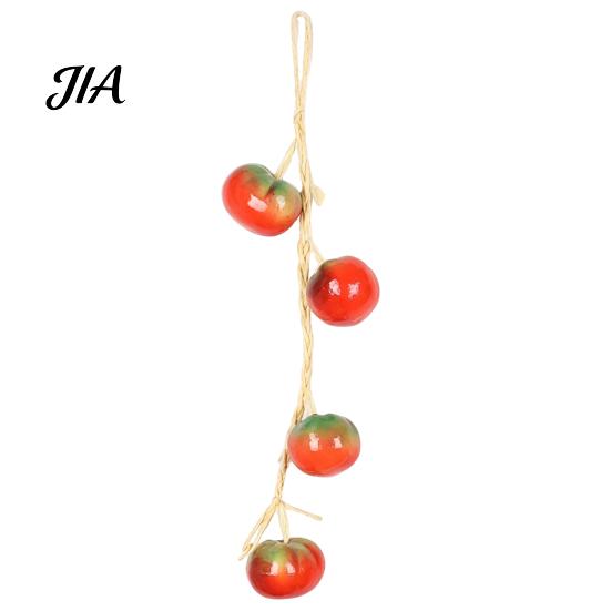 Simulation Foam Vegetable Props Artificial Hanging Vegetables String, Pendants, Farmhouse Kitchen Wall Decorative Garlands for Home Decor, Realistic